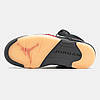 Зимові Чоловічі Кроссовки Nike Air Jordan 5 Retro Gore-Tex / Найк Аїр Джордан 5 Ретро Гор Текс Чорні з Червоним, фото 11