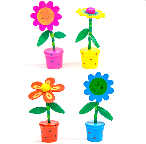 Яскрава іграшка Квітка на ніжці для дітей, фото 1