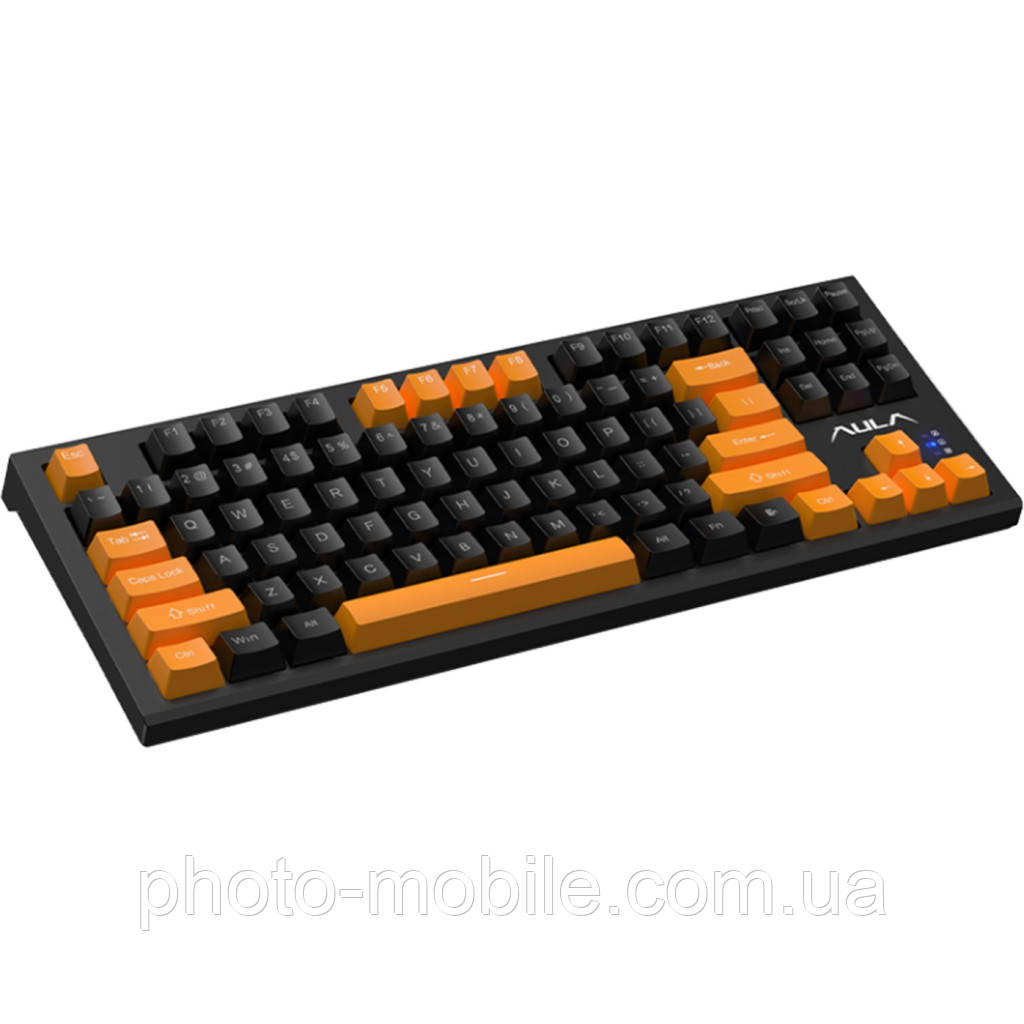Клавіатура Aula з підсвічуванням Mechanical F3032 Black keycaps, plus 21 Yellow keys KRGD brown