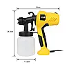 Електричний пульверизатор для фарби 800 мл 3 режими, фарборозпилювач Electric Paint Sprayer 400 W, фото 8
