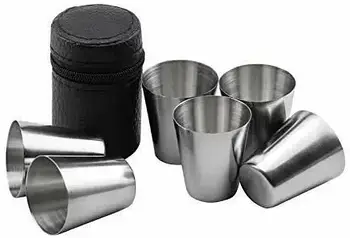 Набір чарок з 4 штук, похідного плану + чохол