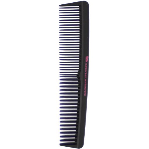 Гребінець антибактеріальний карбоновий з широкими та густими зубцями TEK, фото 1