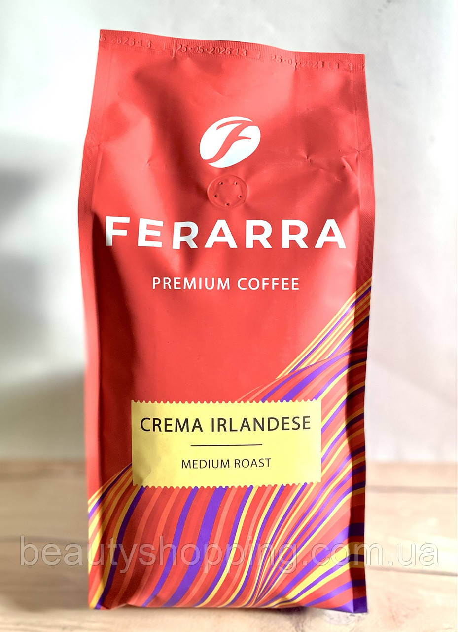 Кава в зернах Ferarra Crema Irlandese з ароматом ірландського крема 1 кг