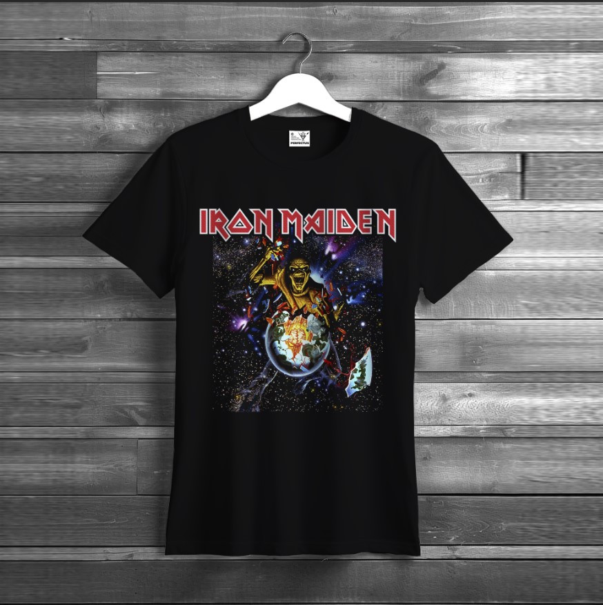 Футболка унісекс з принтом "Iron Maiden. Лого групи, фанат, подарунок, Rock Band, гурт, рок, музиканти, виконавці 5"