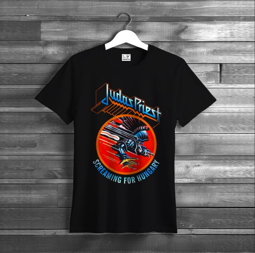 Футболка унісекс з принтом "Judas Priest. Лого групи, фанат, подарунок, Rock Band, гурт, рок, хеві-метал, музиканти, виконавці 5"