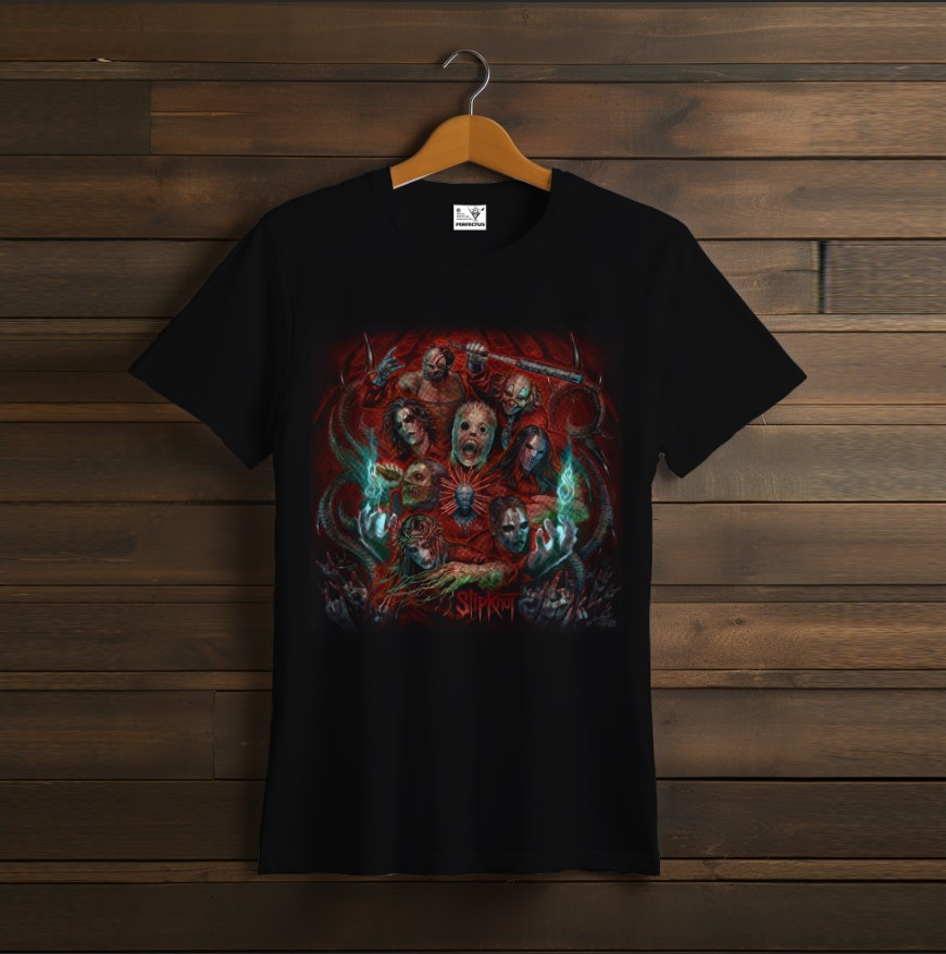 Футболка унісекс з принтом "Slipknot, Сліпкнот, лого, група, фанат, подарунок, Rock Band, гурт, рок, музиканти, виконавці" 02