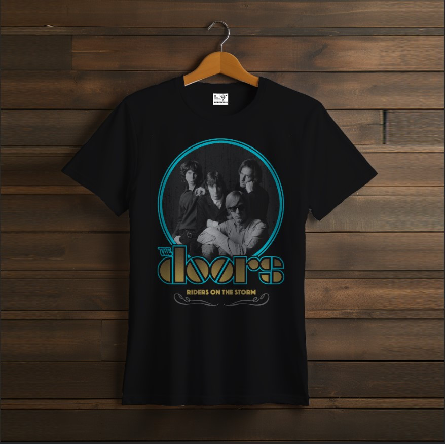 Футболка унісекс з принтом "The Doors, Дорс, лого, група, фанат, подарунок, Rock Band, гурт, рок, музиканти" 1