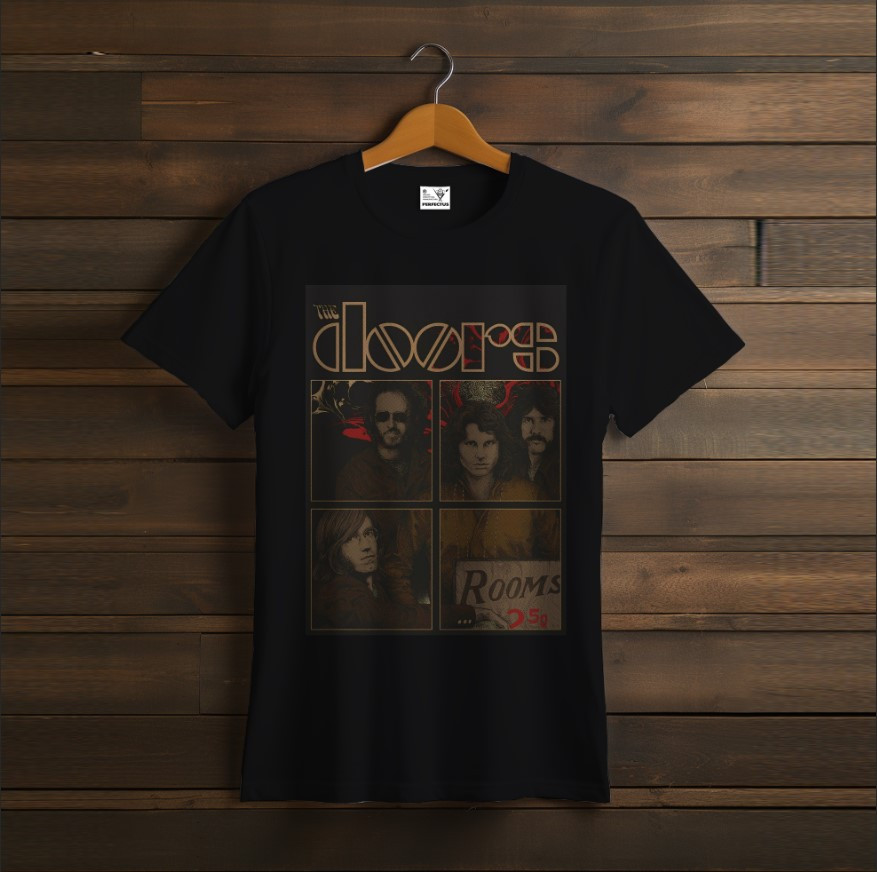 Футболка унісекс з принтом "The Doors, Дорс, лого, група, фанат, подарунок, Rock Band, гурт, рок, музиканти" 2