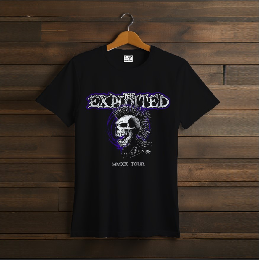 Футболка унісекс з принтом "The Exploited, Експлойтед, лого, група, фанат, подарунок, Rock Band, гурт, рок, музиканти, виконавці,
