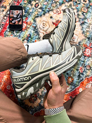 Зимові Чоловічі Кросівки Salomon XT-6 Advanced Gore-Tex Vintage / Саломон ХТ-6 Адванст Гор Текс Вінтаж Бежеві, фото 1