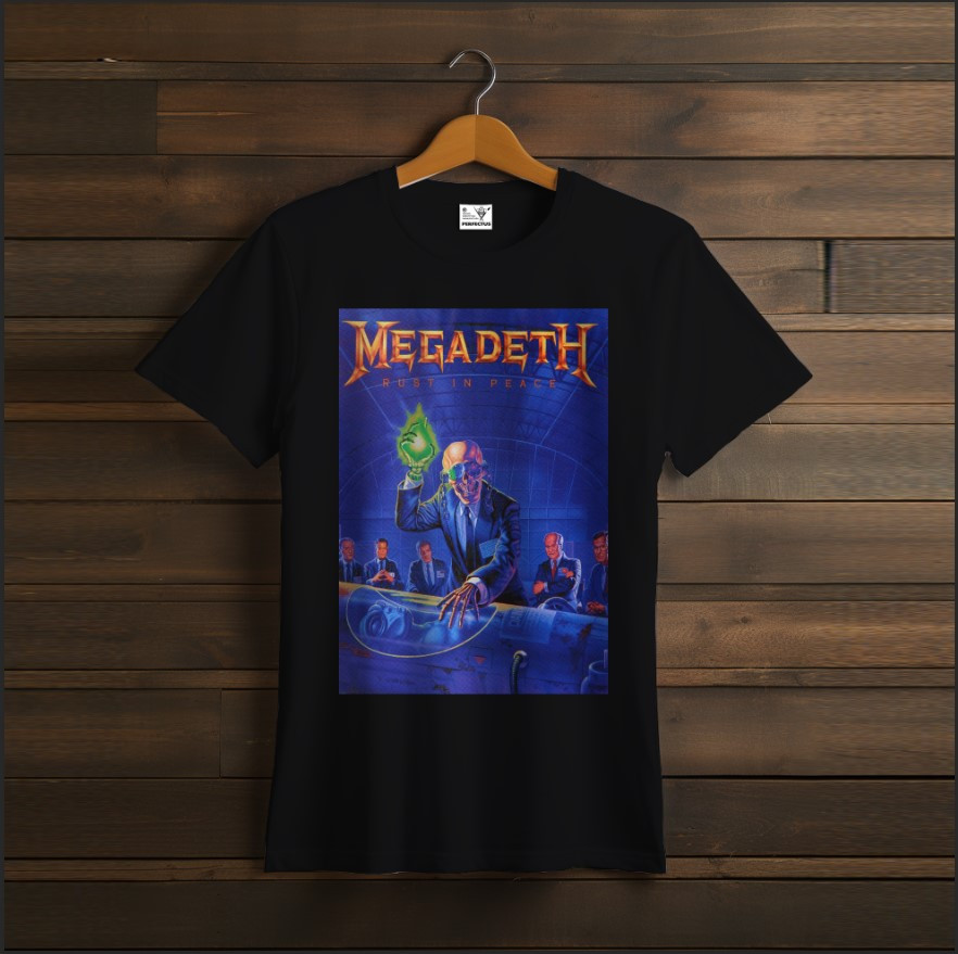 Футболка унісекс з принтом "Megadeth: Логотип групи, фанат, подарунок, Rock Band, гурт, рок, музиканти, виконавці, череп"