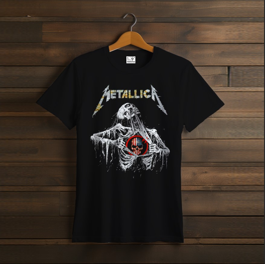 Футболка унісекс з принтом "Metallica", металіка, лого, група, фанат, подарунок, Rock Band, група, гурт, рок, музиканти, виконавці