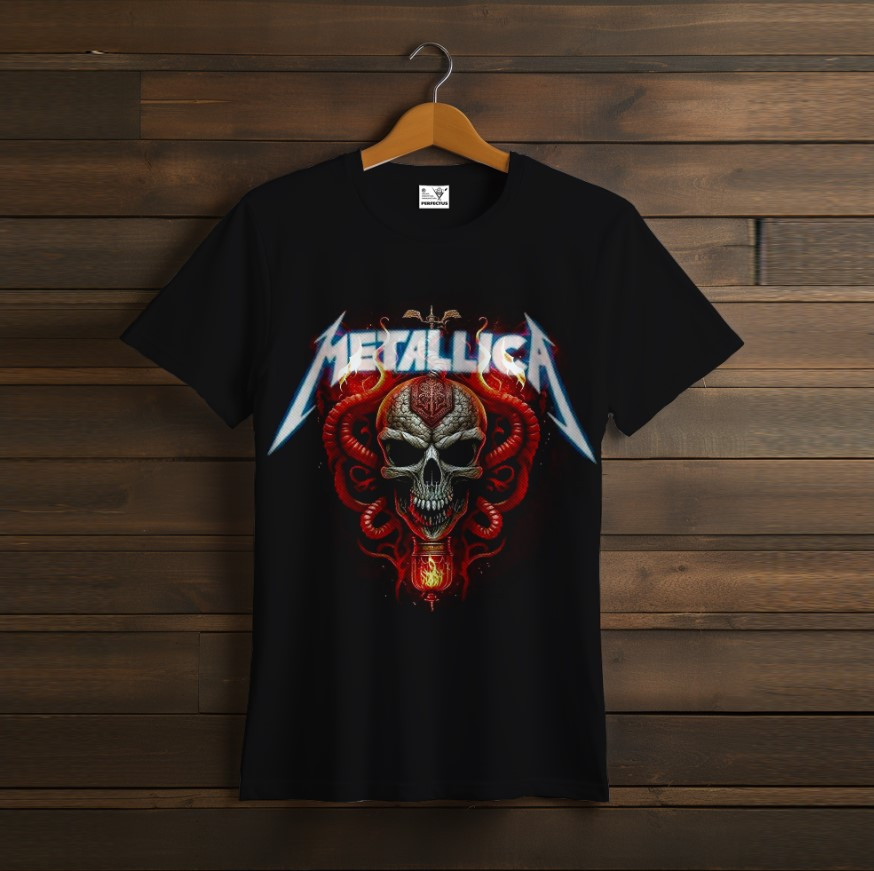 Футболка унісекс з принтом "Metallica", металіка, лого, група, фанат, подарунок, Rock Band, група, гурт, рок, музиканти, виконавці