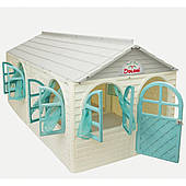 DOLONI "Будинок з шторками"-Бежево-сірий 256*129*120см артикул 02550/25