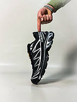 Зимові Чоловічі Кросівки Salomon XT-6 Advanced Gore-Tex / Саломон ХТ-6 Адванст Гор Текс Чорні із Сріблястим, фото 6