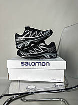 Зимові Чоловічі Кросівки Salomon XT-6 Advanced Gore-Tex / Саломон ХТ-6 Адванст Гор Текс Чорні із Сріблястим, фото 5