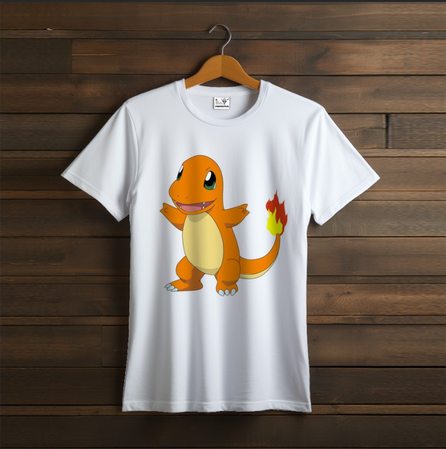 Футболка унісекс з принтом "Pokemon, Покемон, гра, аніме, персонажі, Чармандер 2"