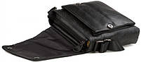 Сумка mebelime-месенджер шкіряна Tiding Bag чорна, фото 5