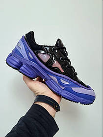 Чоловічі Кросівки Adidas x Raf Simons Ozweego Purple Black / Адідас Раф Сімонс Озвіго Фіолетові з Чорним