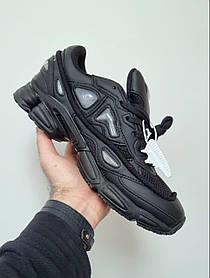 Чоловічі Кросівки Adidas x Raf Simons Ozweego Black / Адідас Раф Сімонс Озвіго Чорні