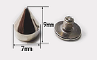 Шип конус металевий на гвинті 9x7 мм, фото 2