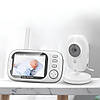 Бездротова відеоняня Baby Monitor ABM600 3.5 дюйми з двостороннім зв'язком моніторингом та нічним баченням, фото 5