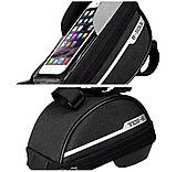 Велосипедна сумка-тримач для телефона (BLACK), фото 3