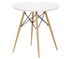 Стіл Тауер Вуд круглий д. 60 см білий