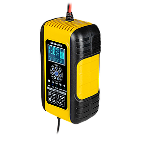 Смарт автоматичний зарядний пристрій АКБ 12V-10А/24V-5А LiFePO4, AGM, GEL, ремонт, 9 режимів зарядки