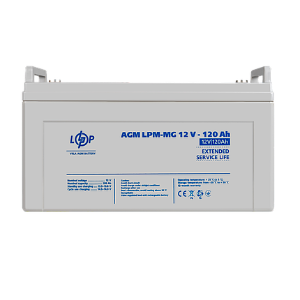 Акумулятор мультигелевий LPM-MG 12V - 120 Ah, фото 1