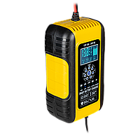 Розумний автоматичний зарядний пристрій АКБ 12V-10А/24V-5А LiFePO4, AGM, GEL, ремонт, 9 режимів зарядки