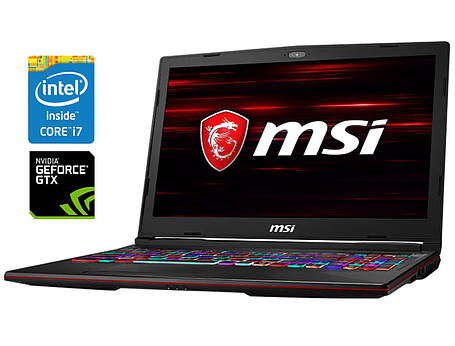 Ігровий ноутбук Б-клас MSI GL63 9SDK/ 15.6" 1920x1080/ i7-9750H/ 16GB RAM/ 512GB SSD/ GTX 1660 Ti 6GB, фото 1