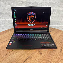 Ігровий ноутбук Б-клас MSI GL63 9SDK/ 15.6" 1920x1080/ i7-9750H/ 16GB RAM/ 512GB SSD/ GTX 1660 Ti 6GB, фото 3
