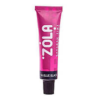 Фарба для вій "ZOLA", 06 blue — black (система — чорна)