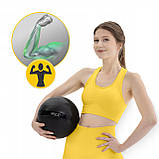 Слембол (медичний м'яч) для кросфіту 4FIZJO Slam Ball 10 кг Black (P-5907739315441), фото 6