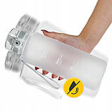 Пляшка для води спортивна 4FIZJO 1000 мл Grey (P-5905973404273), фото 5