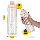 Пляшка для води спортивна 4FIZJO 850 мл Pink (P-5905973403818), фото 8
