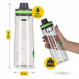Пляшка для води спортивна 4FIZJO 850 мл Green (P-5905973403801), фото 11