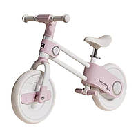 Дитячий велосипед біговел KCZZ, Стильний біговел для дітей, Білий з рожевим ORB