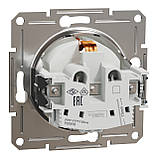 Розетка з заземленням без рамки Біла – EPH2970121 Asfora, фото 4