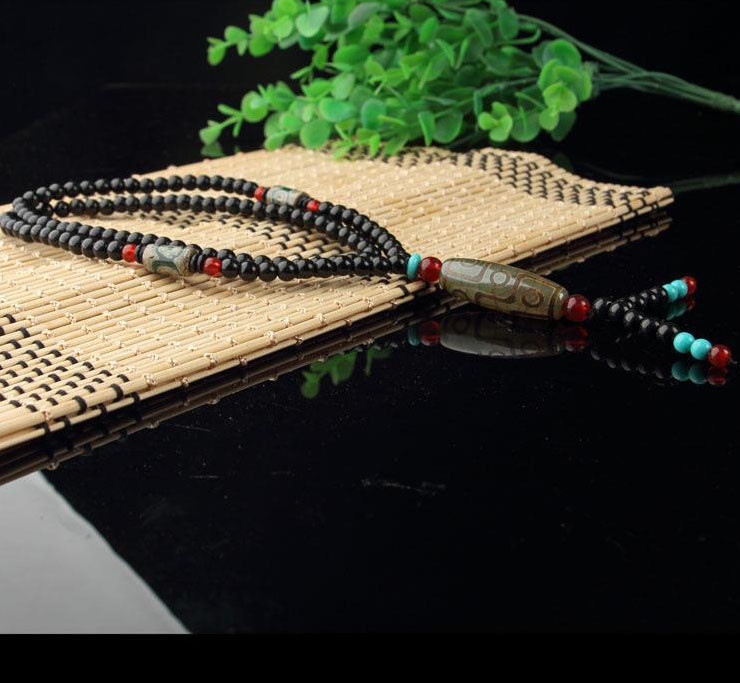 Кольє Зелена ДЗІ 9 очей