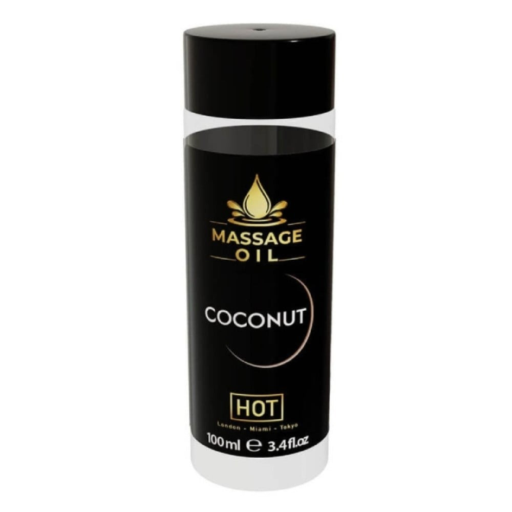 Масажна олія HOT Massage Oil Vanilla з ароматом ванілі, 100 мл Bomba💣, фото 1
