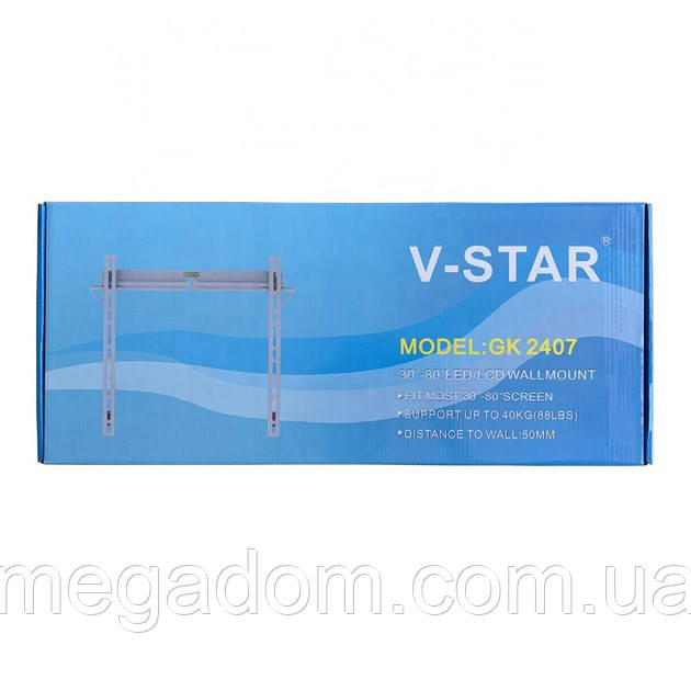 Кріплення для телевізора 30-80 дюймів V-STAR GK 2407, Кріплення для телевізора QX-291 на стіну