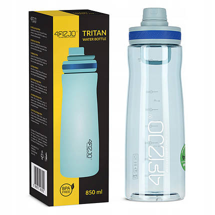 Пляшка для води спортивна 4FIZJO 850 мл Blue (P-5905973403795), фото 1