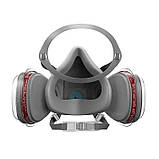 Напівмаска 3M 6200 з фільтрами 6001 А1 для захисту при фарбуванні, оригінал, фото 3