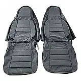 Чохли сидінь "Пілот" ЗАЗ Ланос/ ZAZ Lanos тканинні чорно-сірі, фото 5