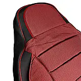 Чохли сидінь "Пілот" Універсальні тканинні чорно-червоні (без кишені), фото 2