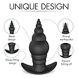 Анальна пробка з пультом 9 см, Рельєфний корок із вібрацією, стимулятор ануса для чоловіків і жінок, Інтимні та, фото 4