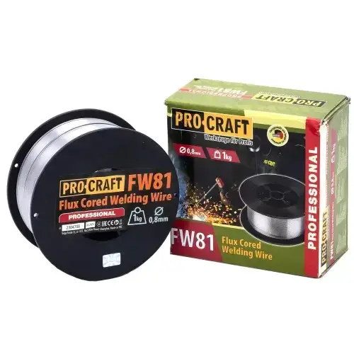 Флюсовий зварювальний дріт Procraft FW81 0.8 мм 1 кг, фото 1
