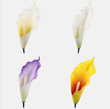 Кала латексна штучна , 24 шт. Кала штучний діаметром 20 см, Штучна Кала для декору